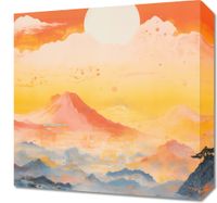 Obraz 40x40cm Świt nad Krainą Ciszych Gór