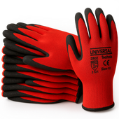 10X RĘKAWICE ROBOCZE OCHRONNE BHP RĘKAWICZKI MOCNE LATEX POWLEKANE 10 XL