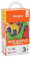 Marioinex klocki WAFFLE mini Animals, 42 el w tym 16 zwierzęta
