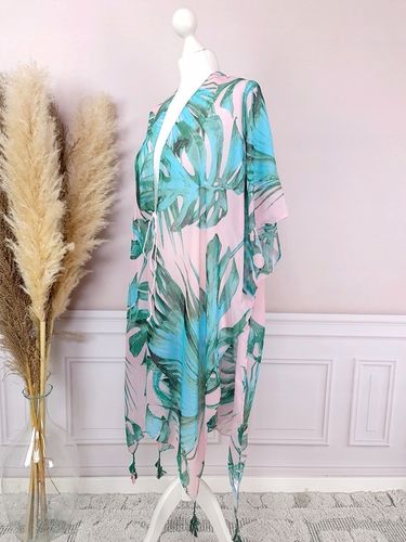 PAREO CHUSTA PLAŻOWA FRĘDZLE TUNIKA MODNE WZORY na Arena.pl