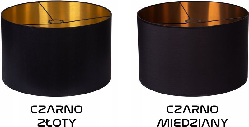 STYLOWY Abażur CZARNO ZŁOTY 40cm h 20cm zdjęcie 4