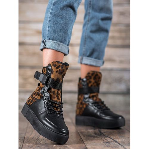 Wysokie Botki Leopard Print r.36 na Arena.pl