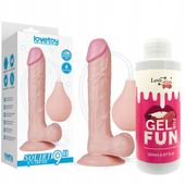 DILDO SQUIRTING Z WYTRYSKIEM 22CM +sztuczna sperma