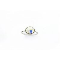 PIERŚCIONEK KRYSZTAŁEK SWAROVSKI STAL PLATEROWANA BIAŁYM ZŁOTEM PST456, Rozmiar pierścionków: US7 EU14