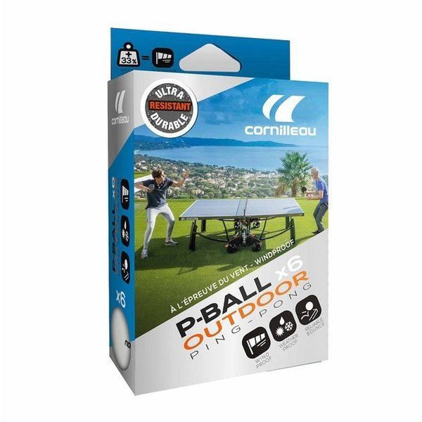 Piłeczki do tenisa stołowego outdoor 6 szt Cornilleau zdjęcie 1