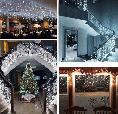 SOPLE GIRLANDA KURTYNA 300 LED ZIMNY BIAŁY + FLASH (ZIMNY BIAŁY) na Arena.pl