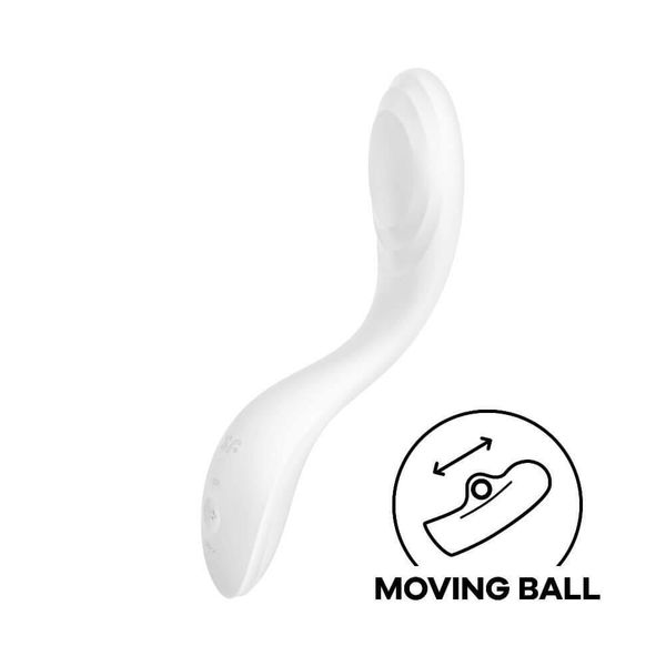 Wibrator-Rrrolling Pleasure (White) zdjęcie 2
