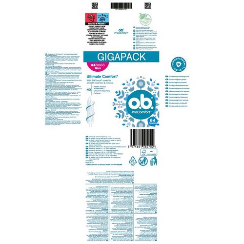 O.B. ProComfort Mini TAMPONY 64 sztuki na Arena.pl