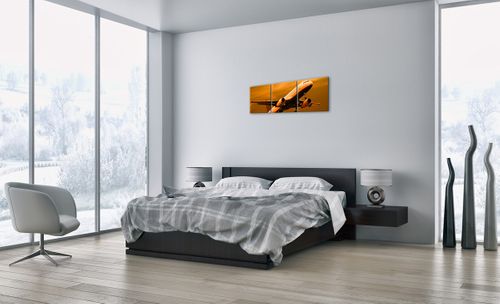 Obraz Na Płótnie - Samolot Start - 90X30 Cm - Ca90X30-0368 na Arena.pl