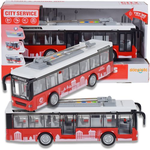 AUTOBUS SZKOLNY CITYBUS MIEJSKI NA BATERIE POJAZD BUS ZABAWKA DLA DZIECI na Arena.pl