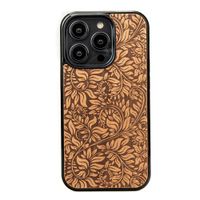 Drewniane Etui Bewood do iPhone 15 Pro LIŚCIE JABŁOŃ