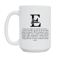 KUBEK Z IMIENIEM "EWA" Wzór - Duży 450 ml