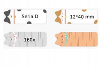 NIIMBOT Etykiety Naklejki Seria D 12*40mm KOTKI1