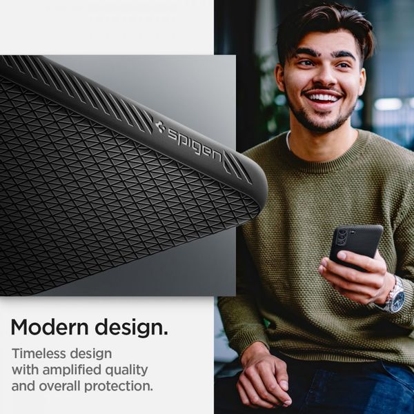 SPIGEN LIQUID AIR GALAXY S22+ PLUS MATTE BLACK zdjęcie 13