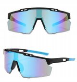 OKULARY Sportowe PRZECIWSŁONECZNE Rowerowe Filtr UV400 Lustrzanki + ETUI