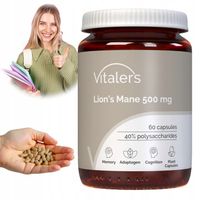 LION'S MANE SOPLÓWKA JEŻOWATA 500mg EKSTRAKT STANDARYZOWANY Pamięć 60kaps