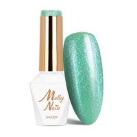 Lakier hybrydowy LED/UV Gel Polish MollyNails Green Party Nr 83 8g