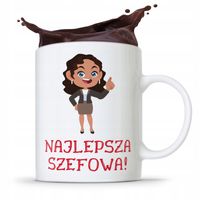 Kubek Prezent Dla Szefowej Najlepsza Szefowa Z Nadrukiem Ze Zdjęciem
