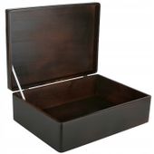 Pudełko drewniane brązowe z wiekiem 40x30x14 cm