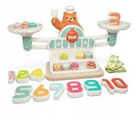 TOPBRIGHT: głodny miś waga szalkowa zabawka edukacyjna Montessori