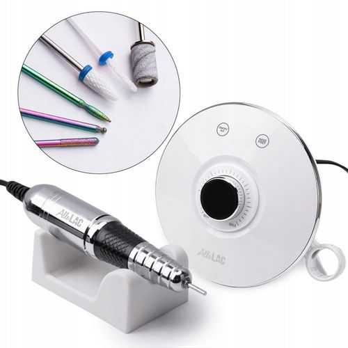 Profesjonalna Frezarka Do Paznokci ALLELAC M17 68W Biała + Frezy na Arena.pl