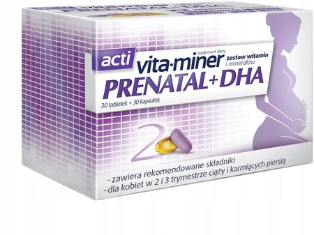 Acti Vita-miner Prenatal +DHA 30 tabl.+30 kaps. zdjęcie 1