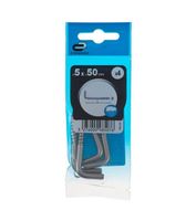 Hak śrubowy 5x50mm do przykręcania 4 szt stal nierdzewna fra