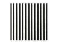 Serwetki, Paski, biało czarne, 33 cm x 33cm, 20 szt.