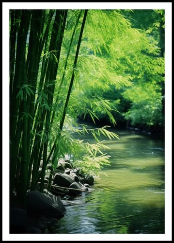 Plakat 68x98cm Spokój Bambusów na Arena.pl