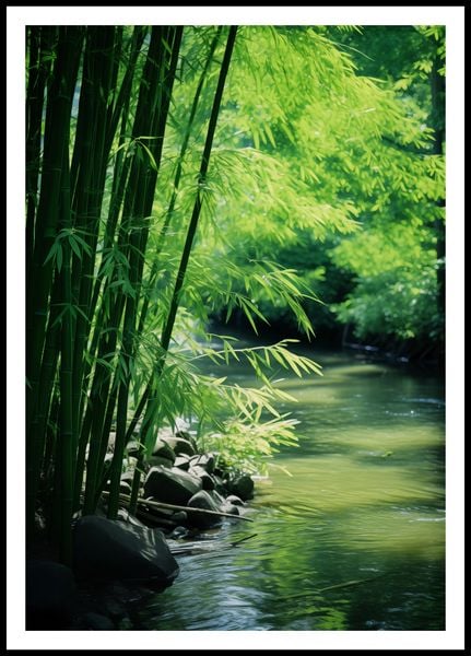 Plakat 68x98cm Spokój Bambusów zdjęcie 3