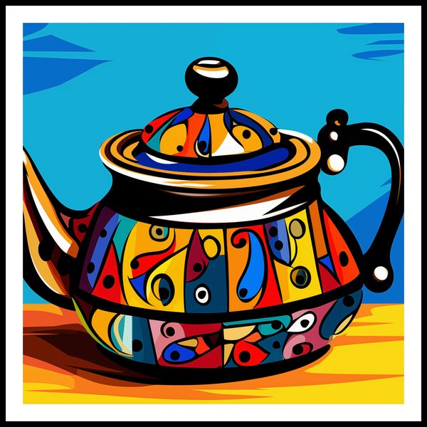 Plakat 100x100cm Może Herbatki? zdjęcie 3