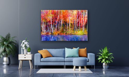 OBRAZ NA PŁÓTNIE 052 Las 90x60cm na Arena.pl