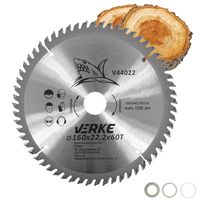 PIŁA TARCZA WIDIOWA DO CIĘCIA DREWNA 160x22,2 60 ZĘBÓW VERKE V44022