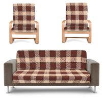 Narzuta Na Wersalkę I Fotele Kasztanowo Beżowa 22562