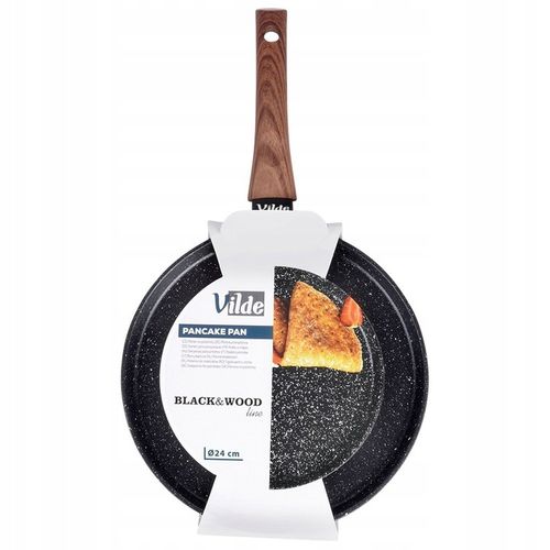 Patelnia GRANITOWA do naleśników placków omletów niska płaska 24 cm VILDE na Arena.pl