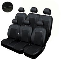 Pokrowce Premium do VW T-5 T5 6 osób 1+2 2+1 2003-2015r. czarne