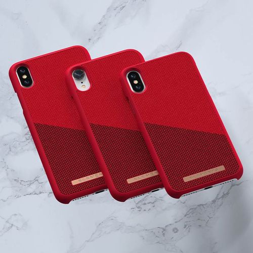 Nordic Elements Saeson Freja - Materiałowe etui iPhone XR (Red) na Arena.pl