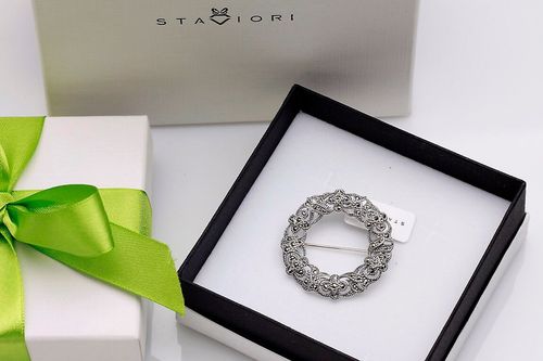 Srebrna broszka RDM2855 - Markazyty na Arena.pl