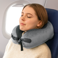 Poduszka Podróżna Rogal Na Szyję Z Pianki Memory + Pokrowiec
