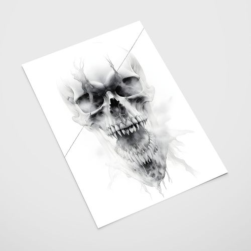 Plakat czaszka szkic 30x40 cm na Arena.pl