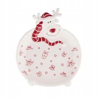 Patera na ciasto Talerz świąteczny Renifer Boże Narodzenie 26 cm