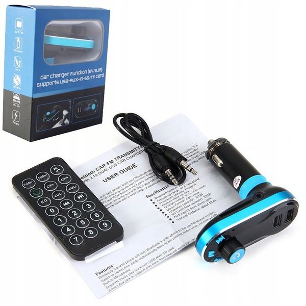 TRANSMITER SAMOCHODOWY FM USB Bluetooth SD AUX zdjęcie 6