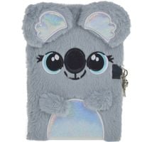 PAMIĘTNIK PLUSZOWY ZESZYT NOTATNIK Z KŁÓDKĄ A5 MIŚ KOALA SEKRETNIK DZIECI
