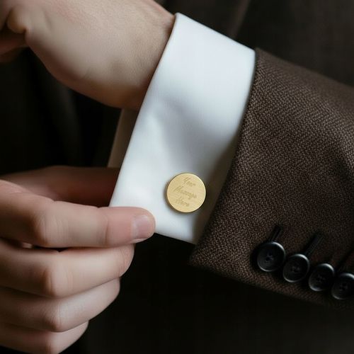 Personalizowane spinki do mankietów | Pozłacane na Arena.pl