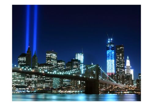 Fototapeta - Floodlights over NYC 400x309 na Arena.pl