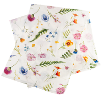 Bieżnik Wiosenny Aksamit 34X180 Cm Elegancki Kwiaty