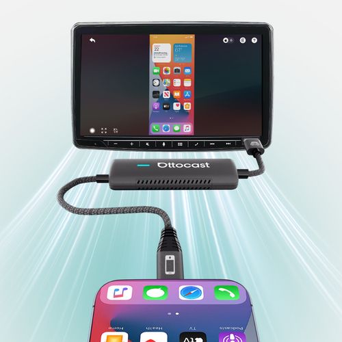Bezprzewodowy adapter CarPlay Ottocast CA450-T Mirror Touch Display Port na Arena.pl