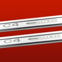 Listwa progowa CITROEN C4 MK1 C4 BY LOEB Stal nierdzewna 304 połysk 2szt