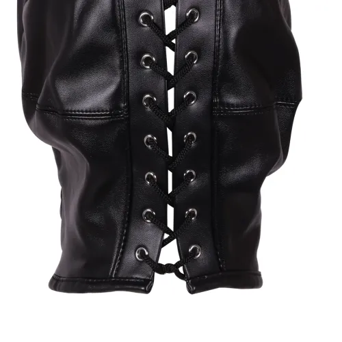 shots ouch! maska z zamkiem, sznurowana, oddychająca, czarna na Arena.pl