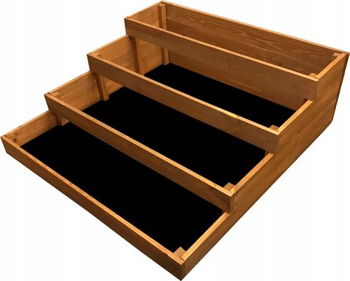 Warzywniak inspekt 4-piętrowy impregnowany, złożone boki, 120x120x40 na Arena.pl